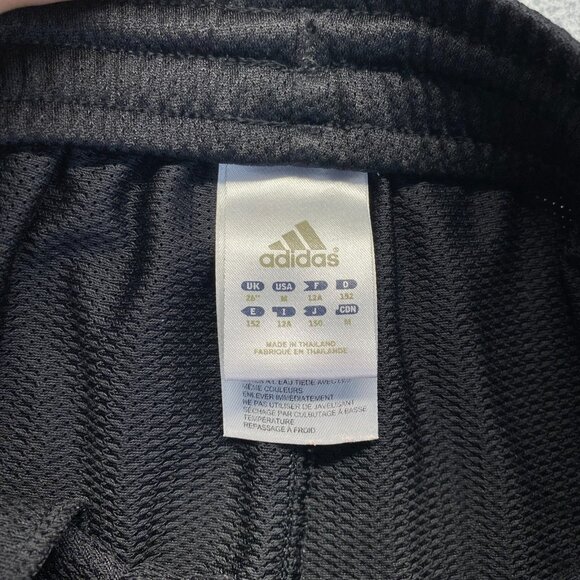 ADIDAS‎ Boys Sweat Pants  Basketball -Black Size Medium,Pockets,Wide Leg,Comfort - Picture 3 of 11